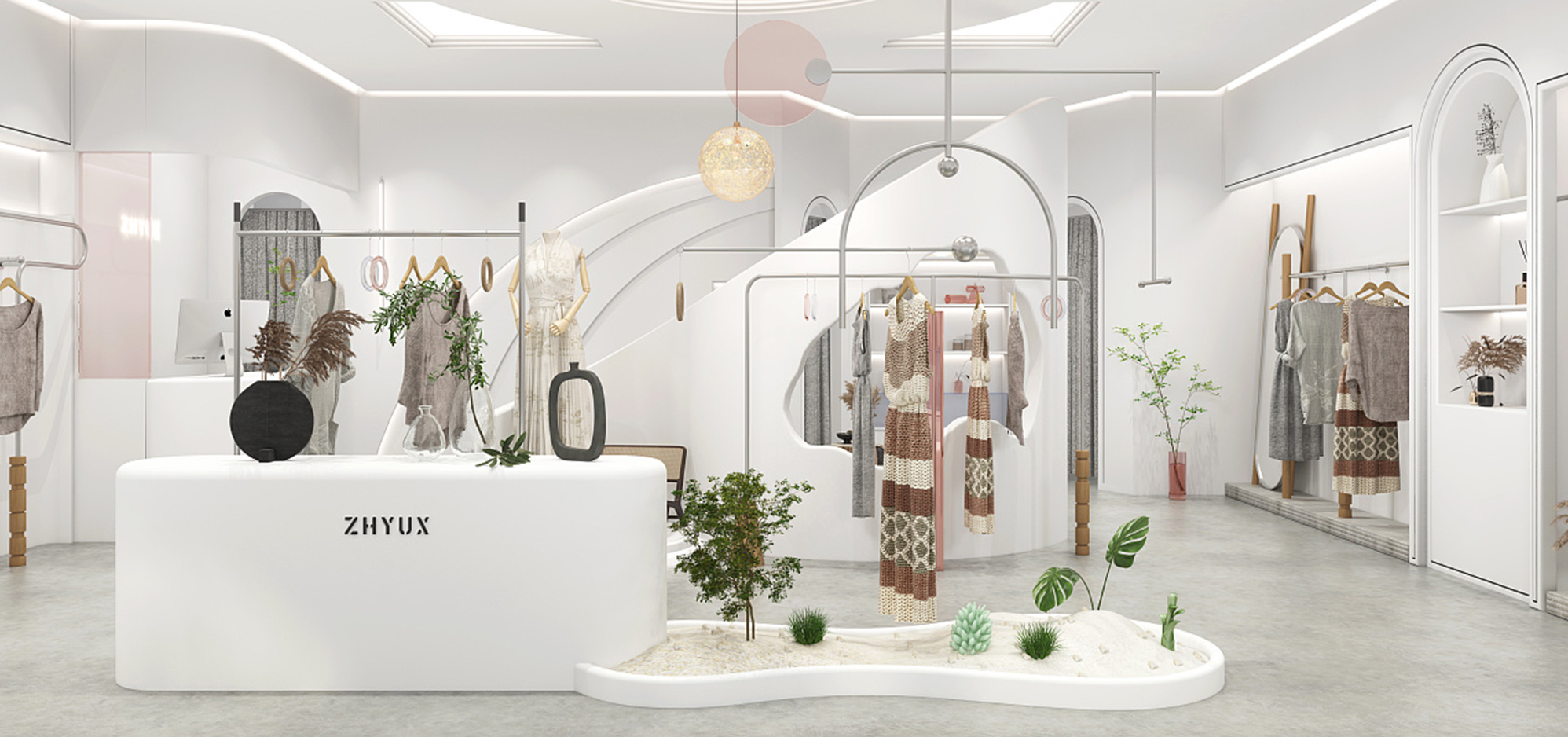 店面設(shè)計-女士服裝店怎樣設(shè)計才能比較均衡呢？